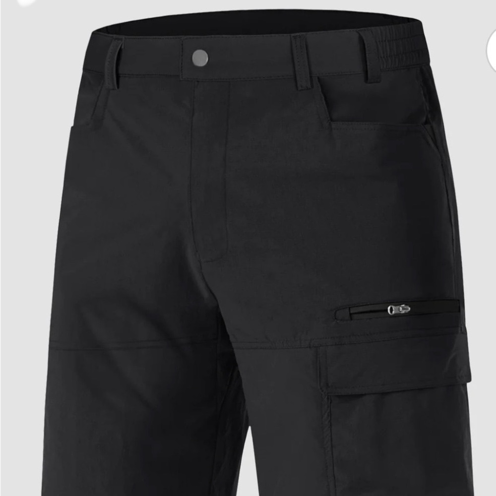 Men's Black Cargo Shorts